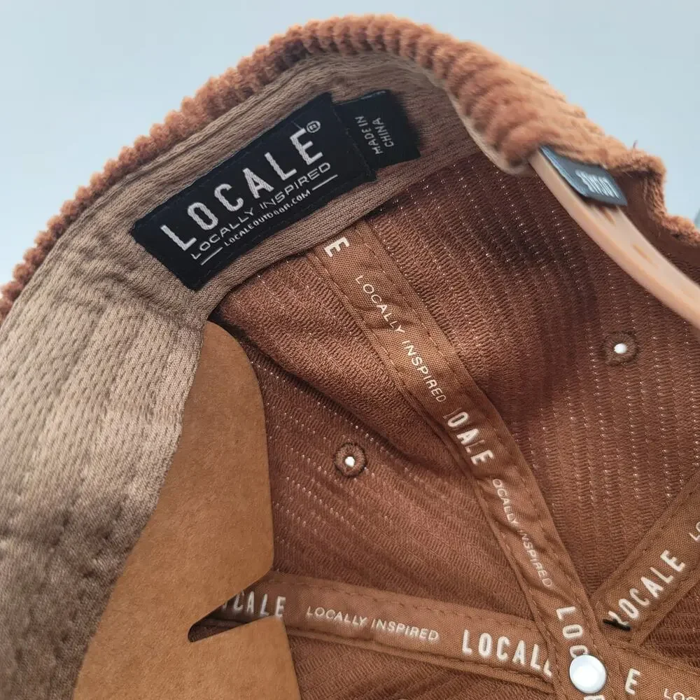 Locale Brown Corduroy Baseball Cap Dad Hat 